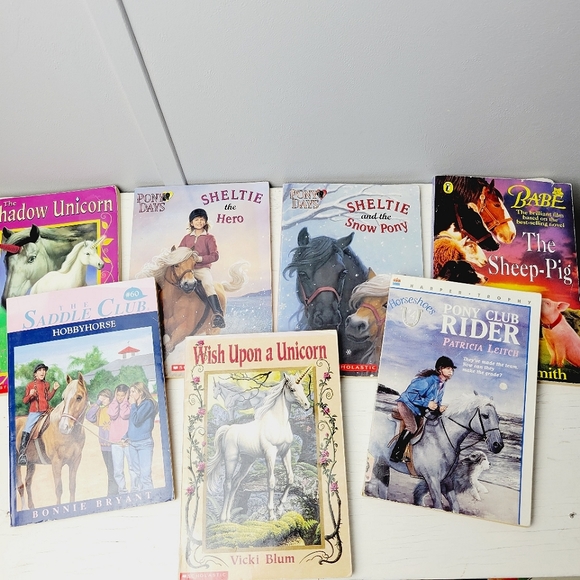 Pony Club Horse Unicorn Book Bundle Chapter Books Set of 7 - Picture 4 of 5